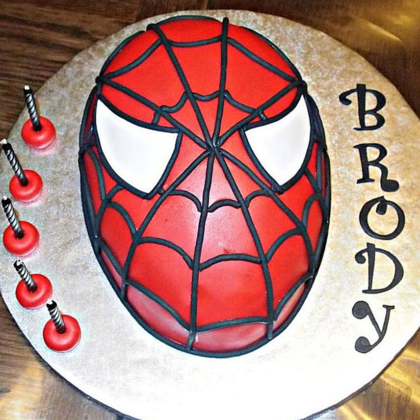 Spiderman Marble Cake