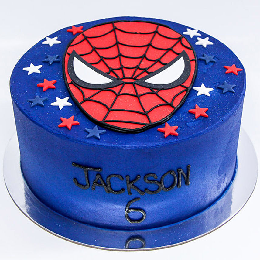 Designer Spiderman Red Velvet Cake