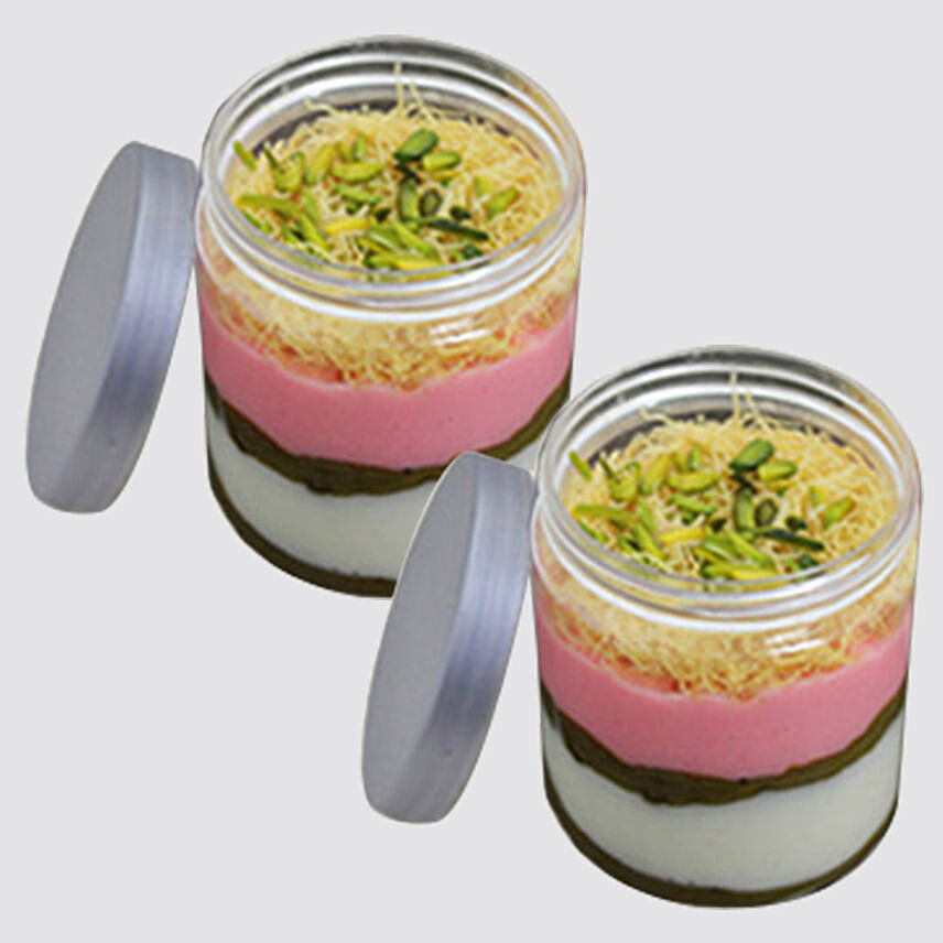 Rose Mastic Mahalabiya Jar Cakes