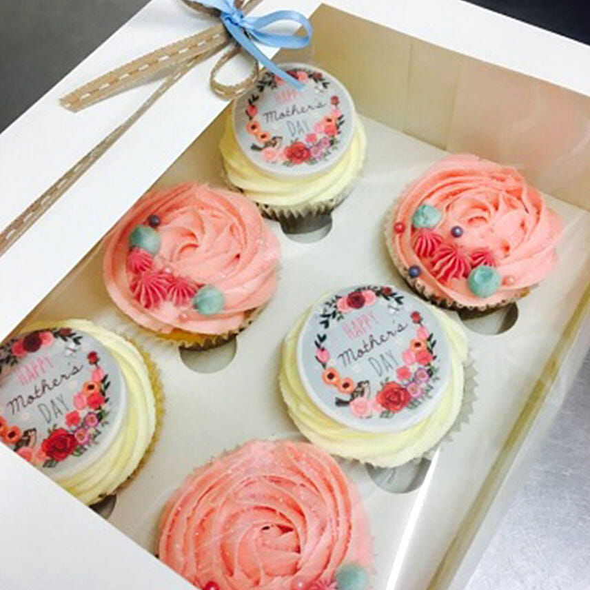 Pink and White Choco Cupcakes