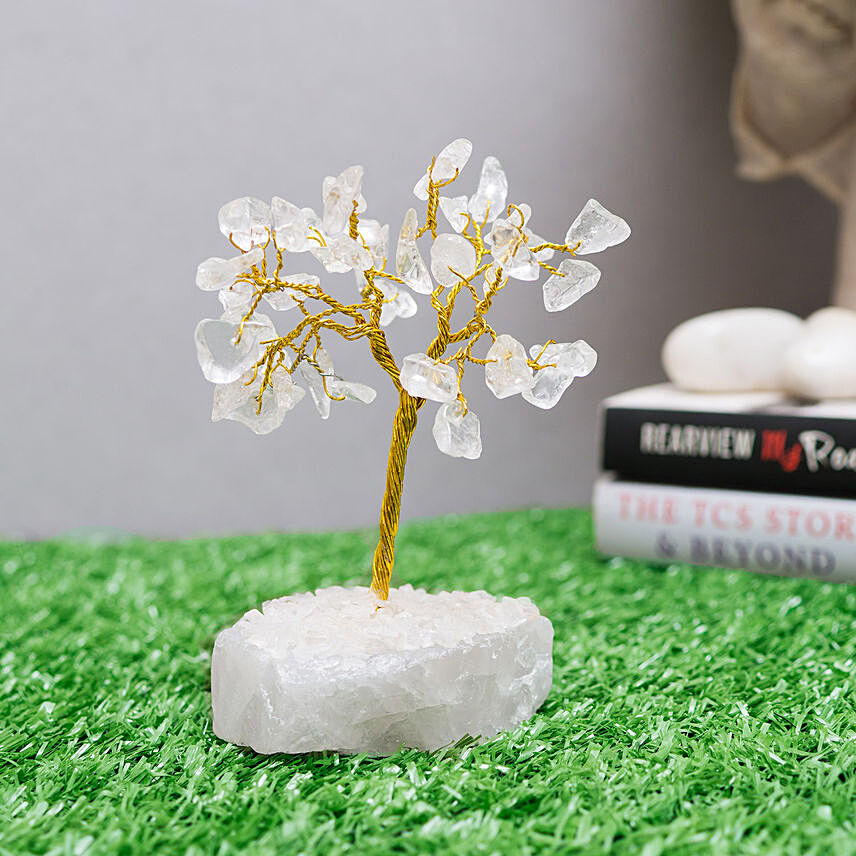 White Agate Stone Wish Tree