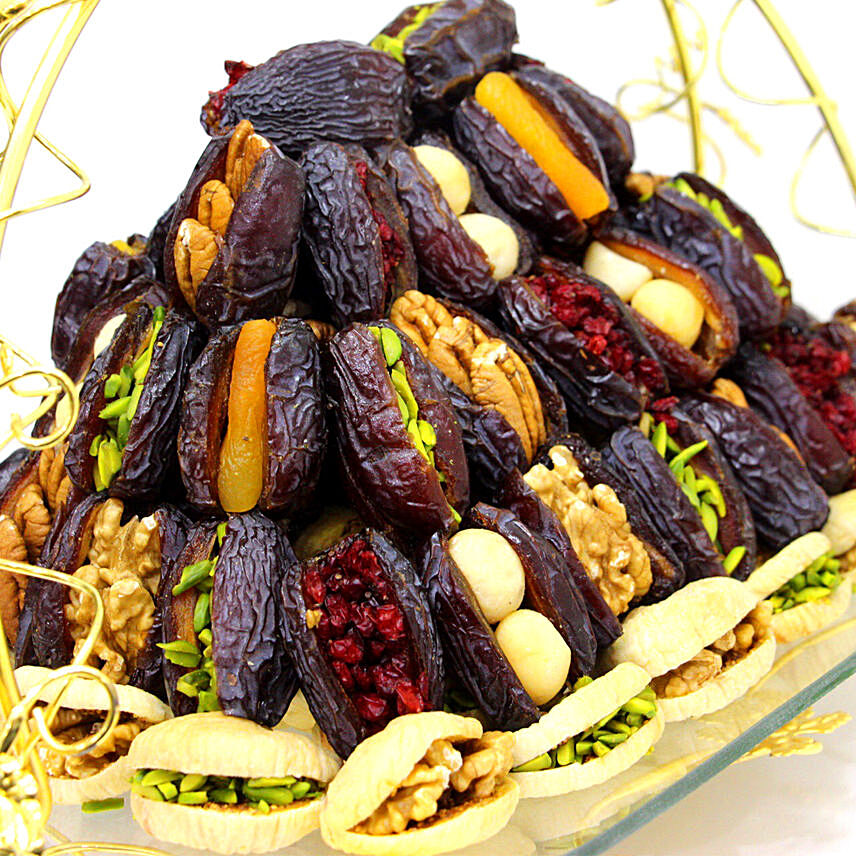 Delicious Stuffed Dates Tower