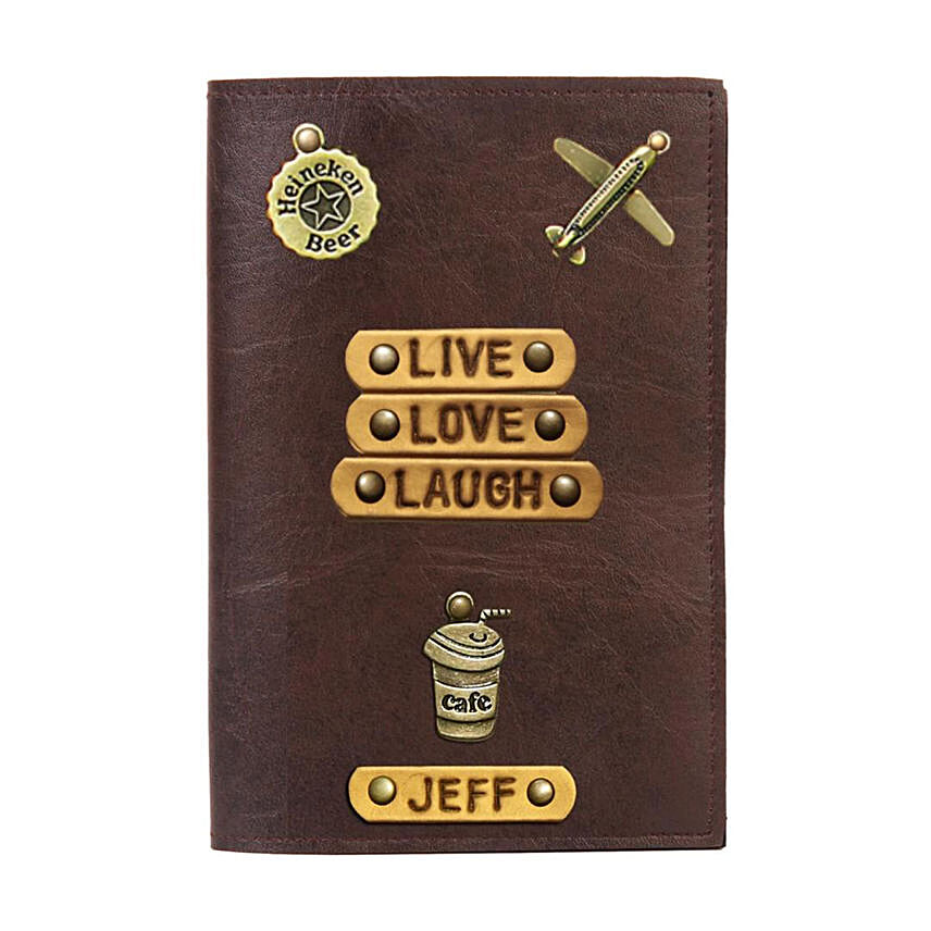 Personalised Live Love Laugh Passport Cover