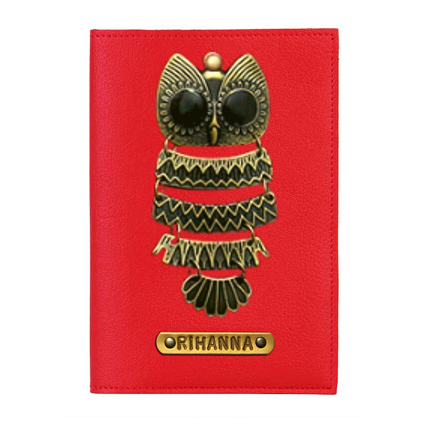 Personalised Owl Passport Cover