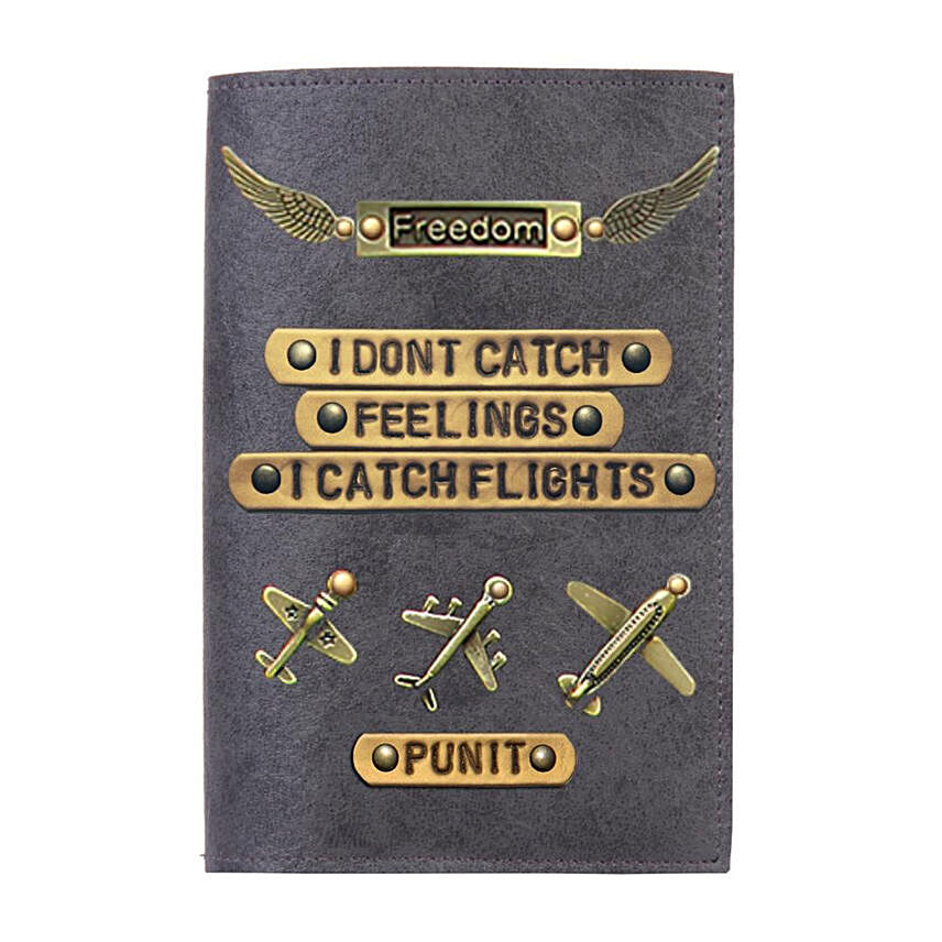 Personalised Catch Flights Passport Cover
