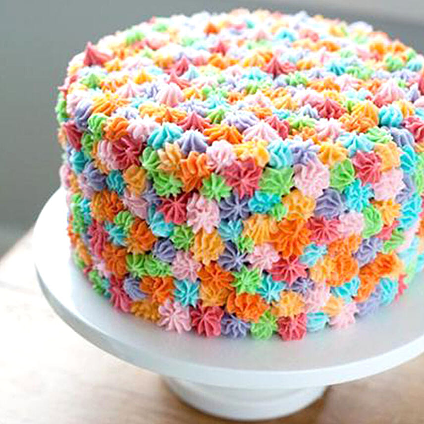 Colourful Stars Vanilla  Cake 1 Kg