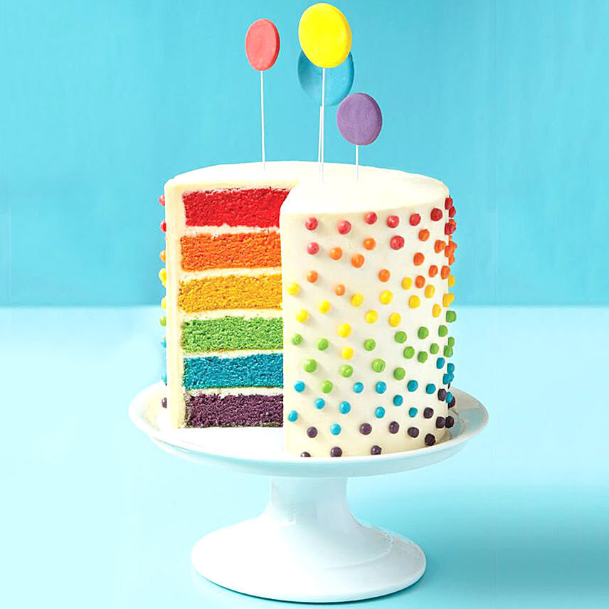 Scrumptious Rainbow Cake