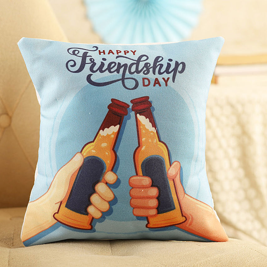 Cheers Friendship Day Cushion