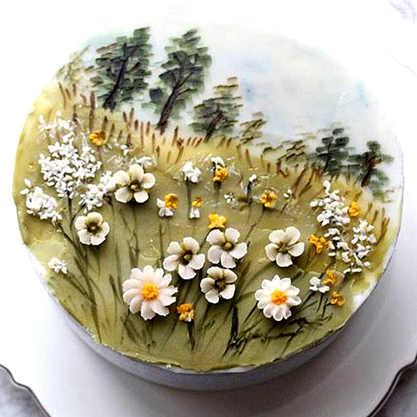 Garden Of Flowers Chocolate Cake 1Kg