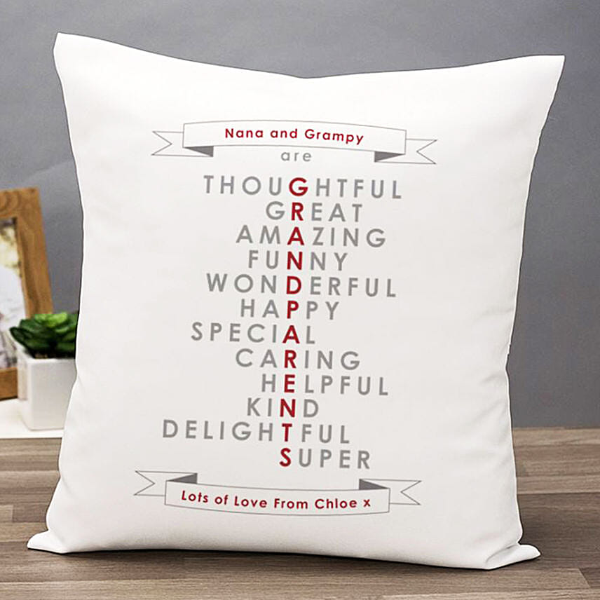 Wonderful Grandparents Personalised Cushion