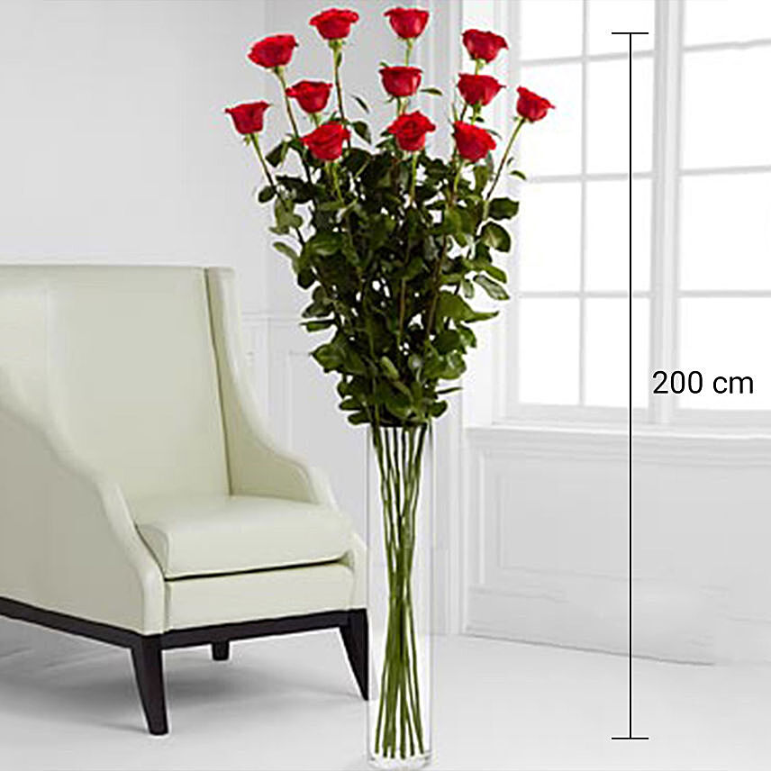 Vase Arrangement Of Lovely Roses