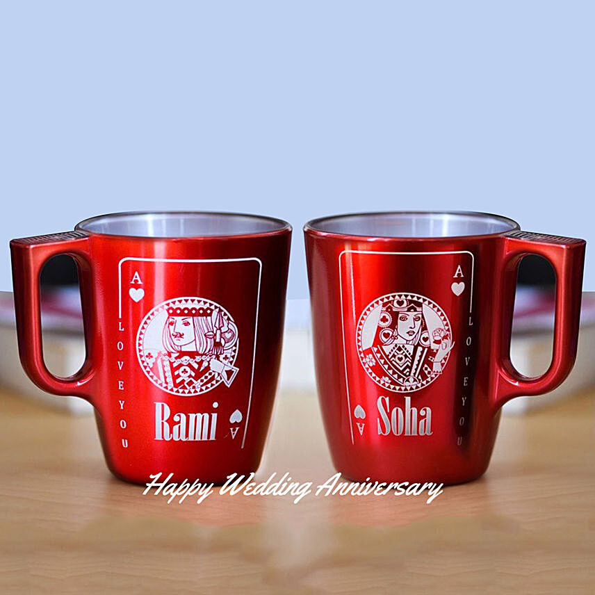 Couple King and Queen Personalised  Mugs