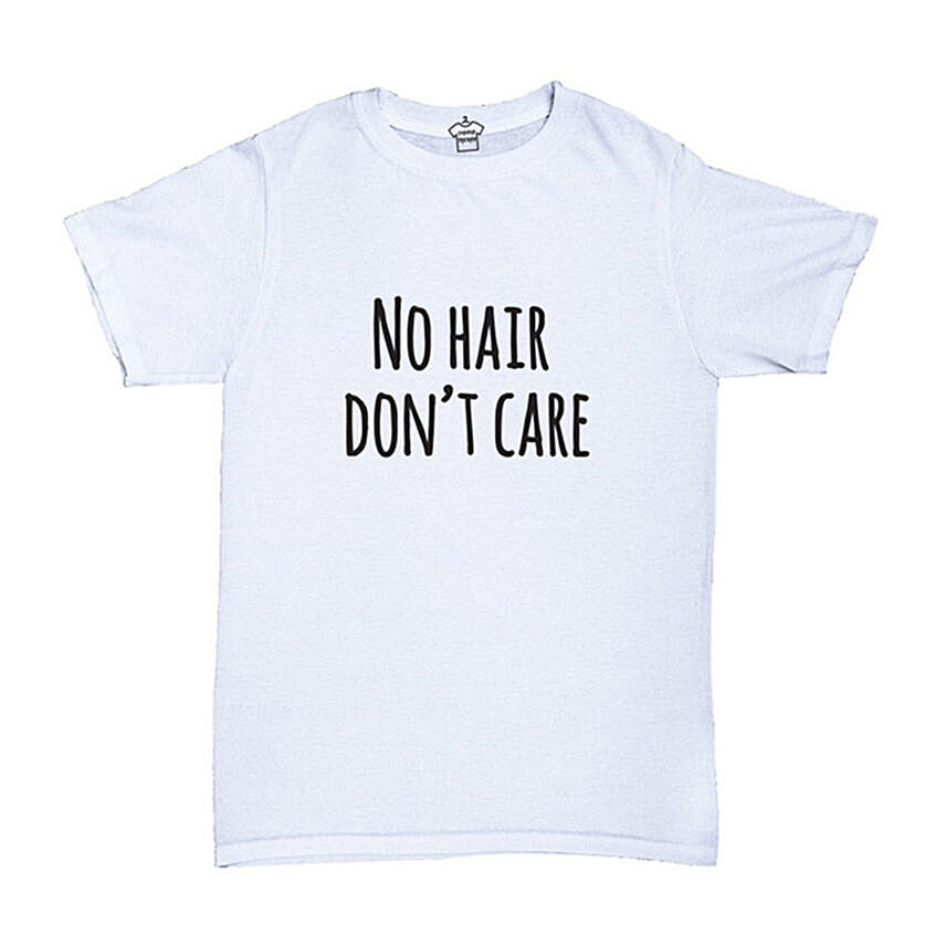 No Hair Don't Care Kids Tee