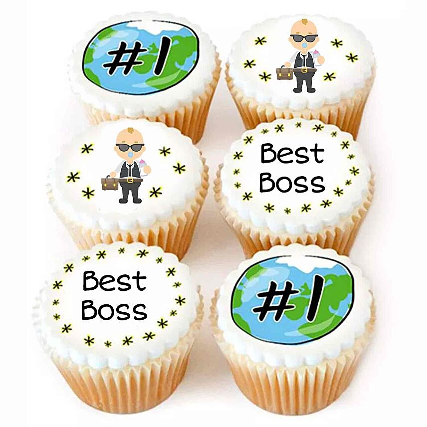 Best Boss in World Cupcakes