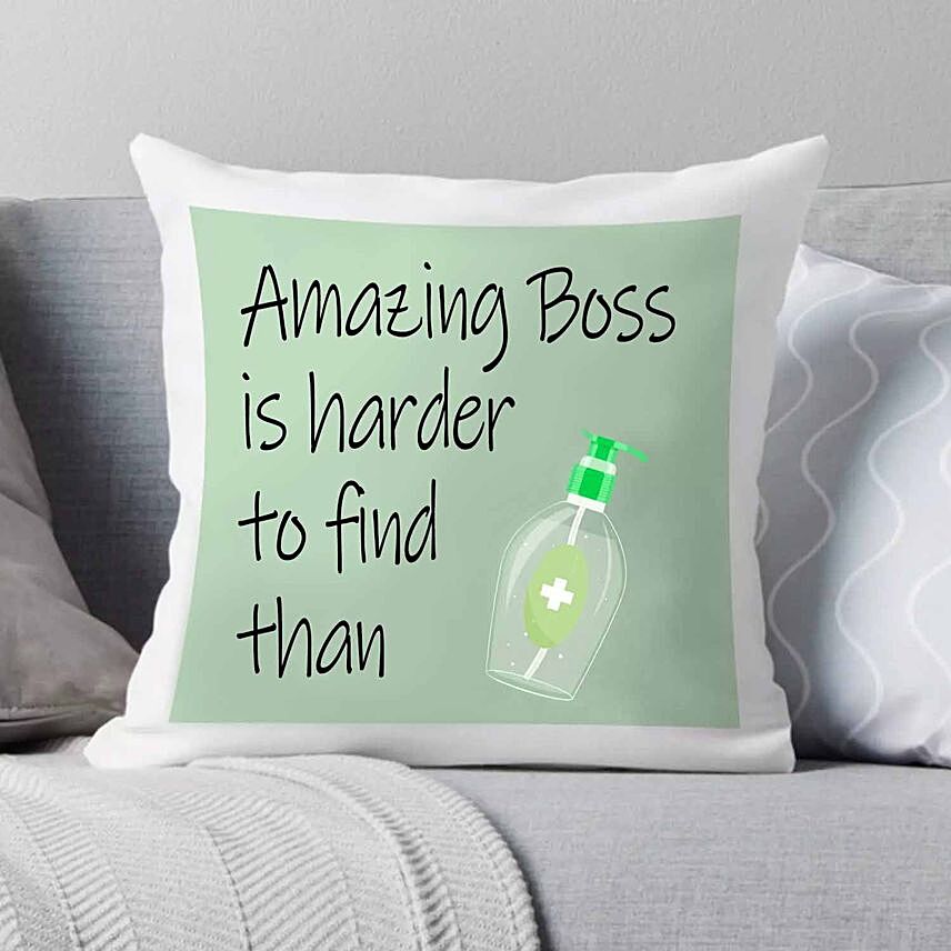 Amazing Boss White Cushion