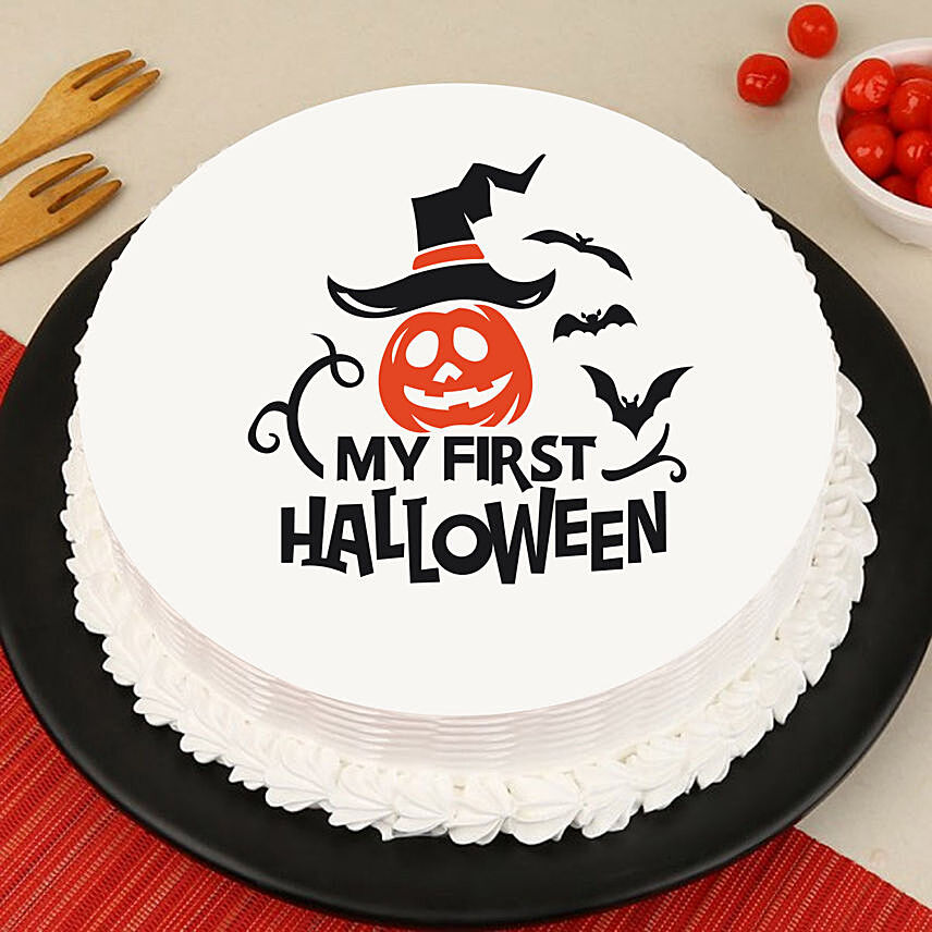 My First Halloween Photo Cake 8 Portion