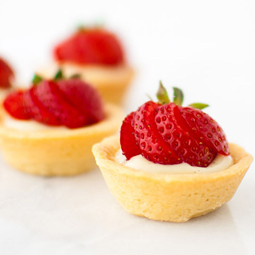 Fresh Strawberry Mini Tarts Set of 12