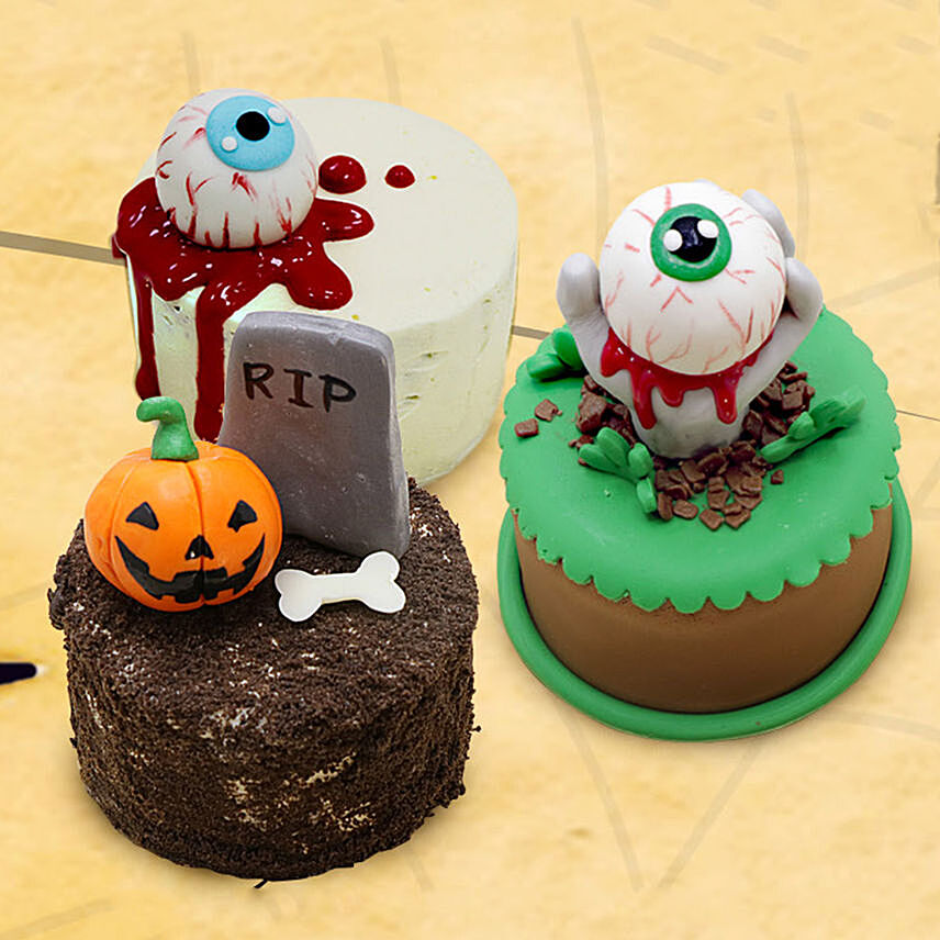 Halloween Mono Cakes Set of 3