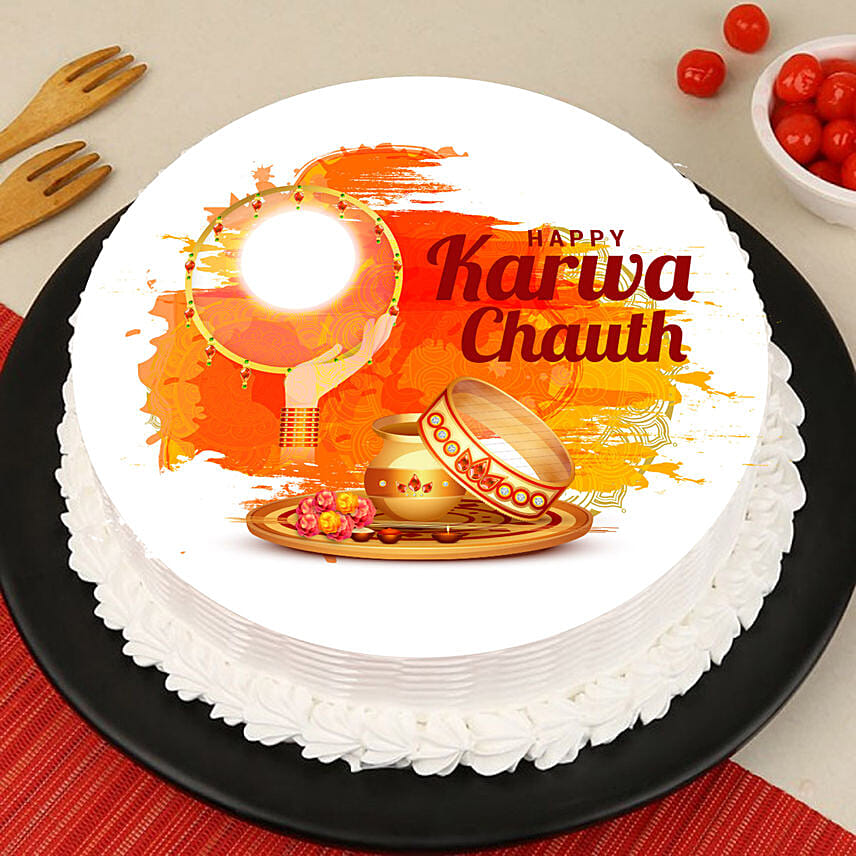 Moonlight Karvachauth Cake