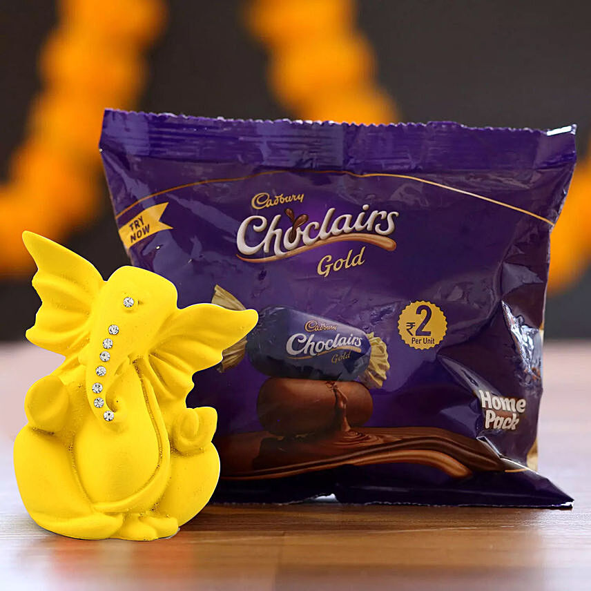 Chocolairs Gold and Ganesha Idol