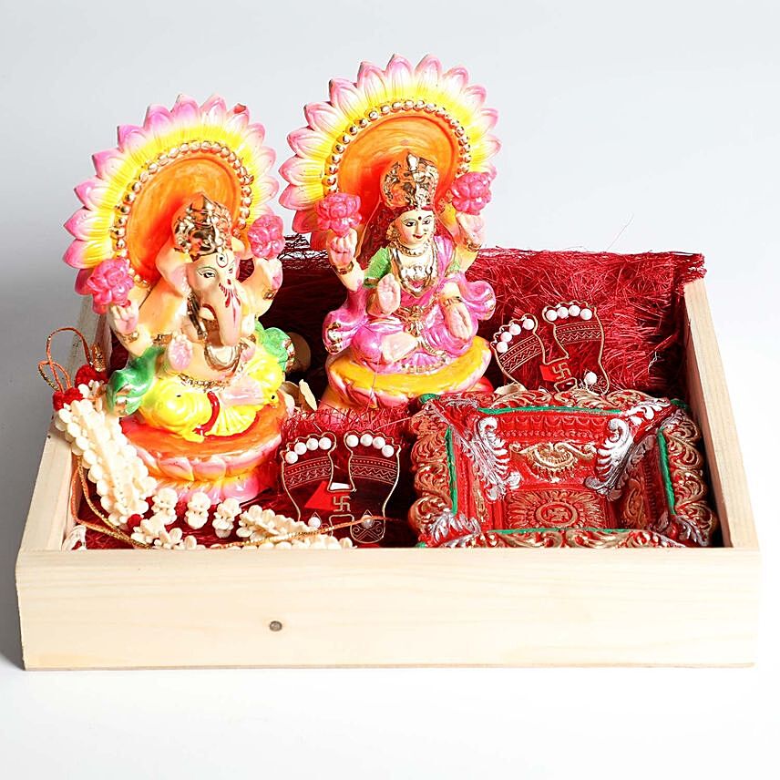 Laxmi and Ganesha Divine Box Hamper