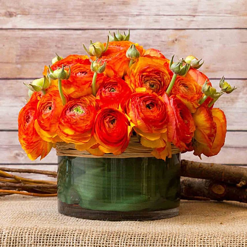 Splendid Orange Floral Arrangement