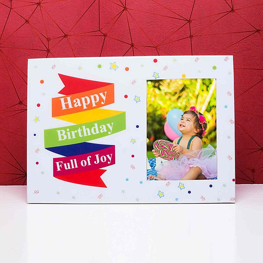 Happy Birthday wooden Photo Frame