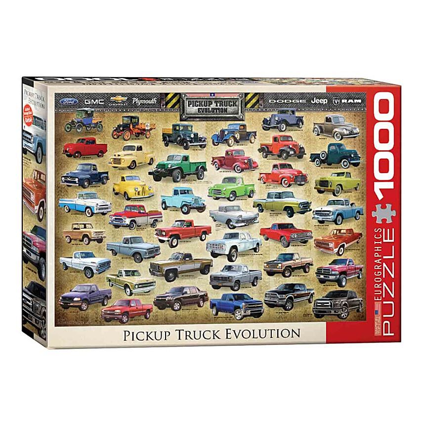 1000 Pcs Puzzle Pickup Truck Evolution