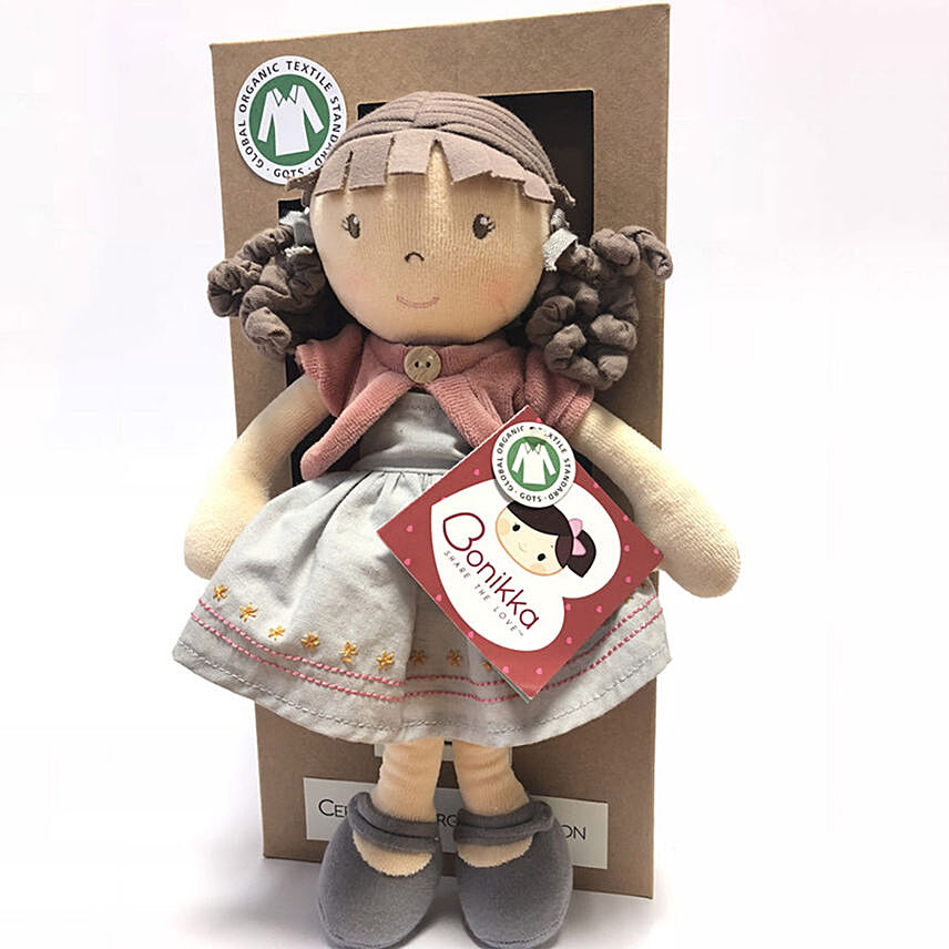 Rose Bonikka Organic Dolls 32cm in a box