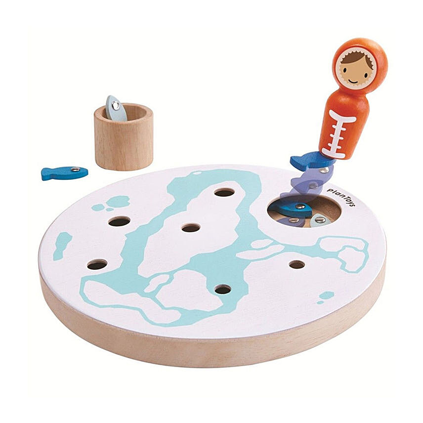 Wooden Ice Fishing Game