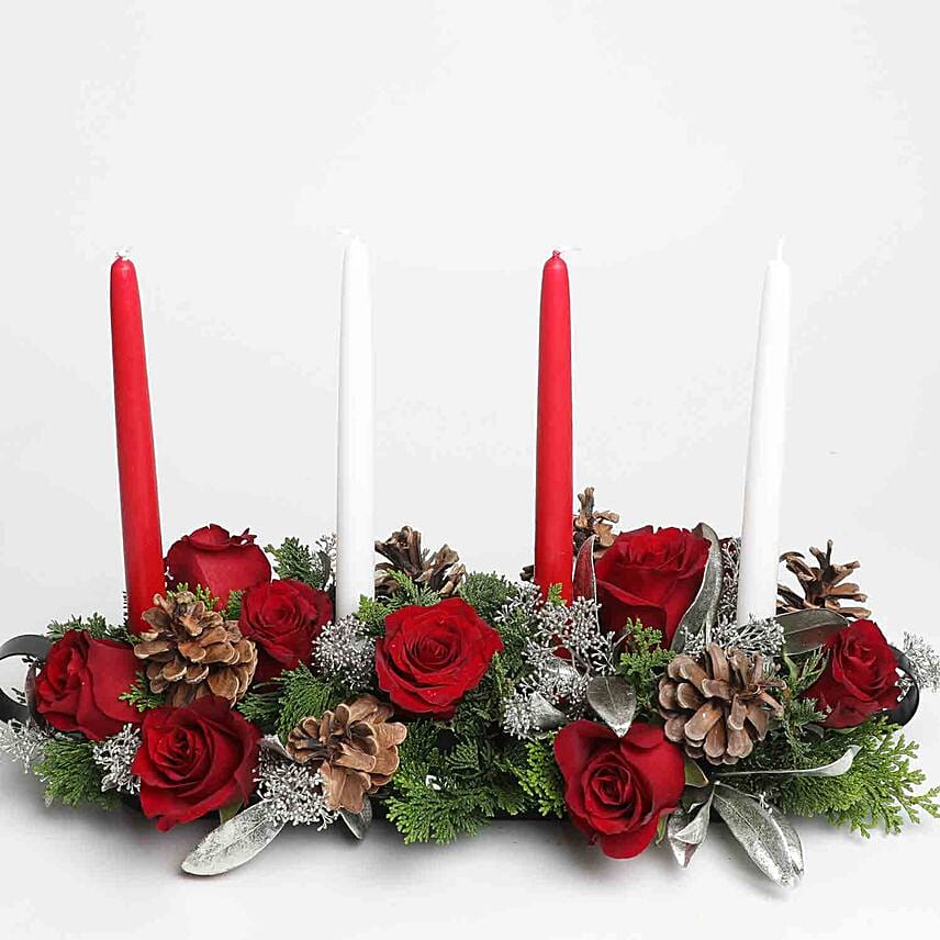 Holiday Flower Centerpiece