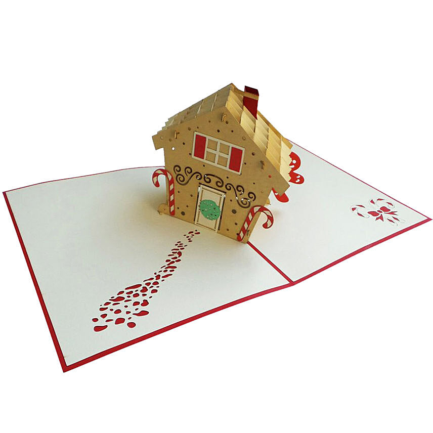 3D Gingerbread House Card