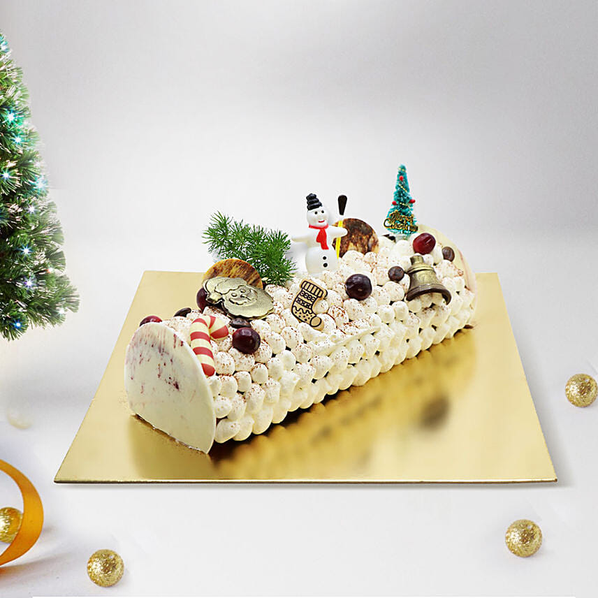 Yule Log Tiramisu Cake 12 portion
