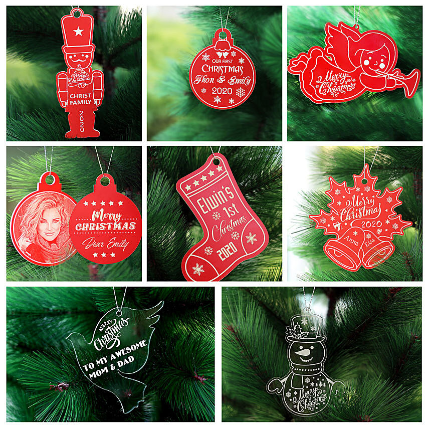 Engraved Plastic and Acrylic Baubles