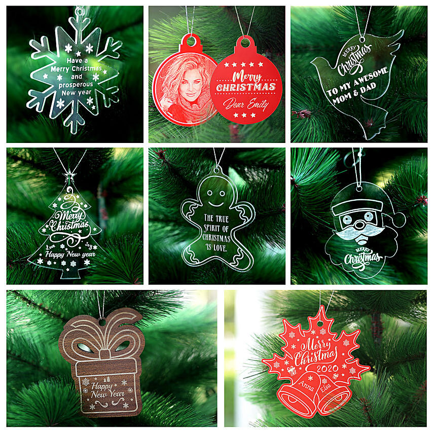 Personalised Engraved Christmas Baubles