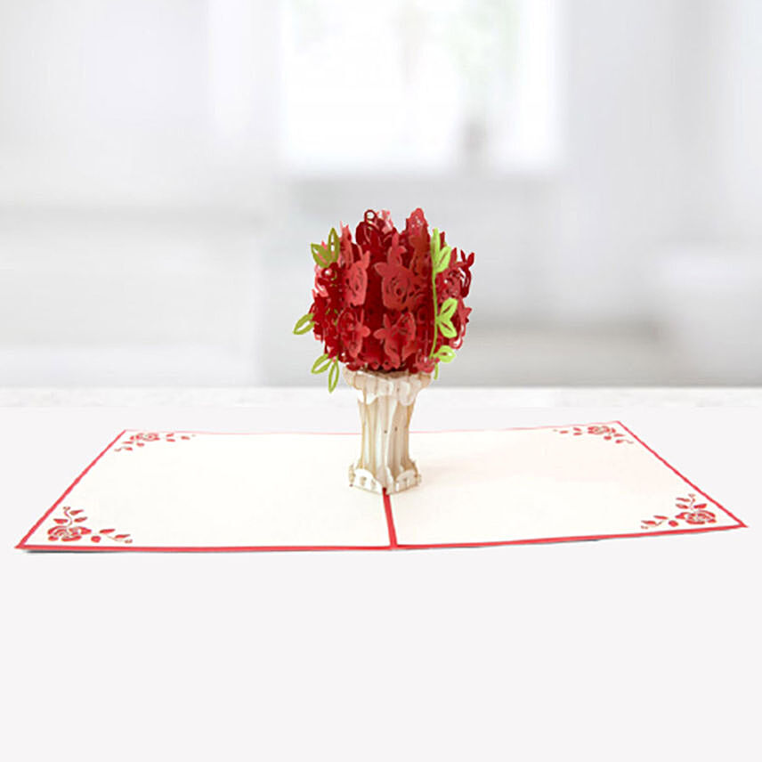Bouquet of Roses 3D Card