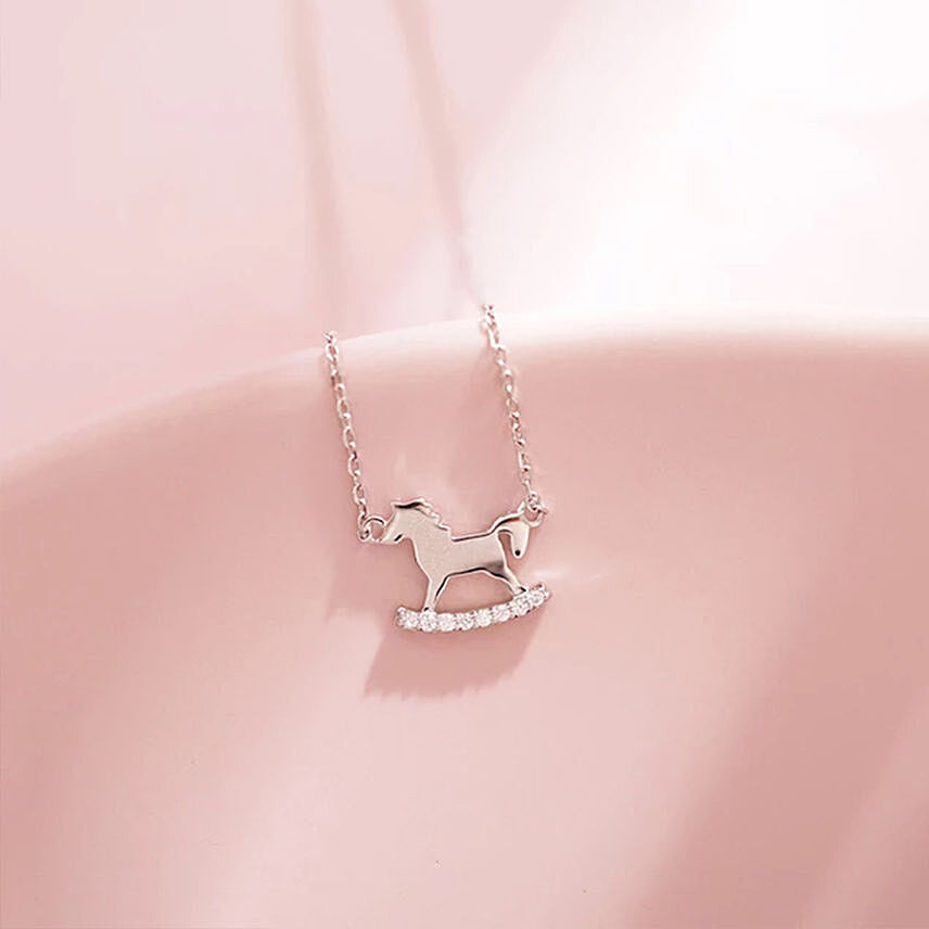 Rocking Horse Charm Pendant Necklace