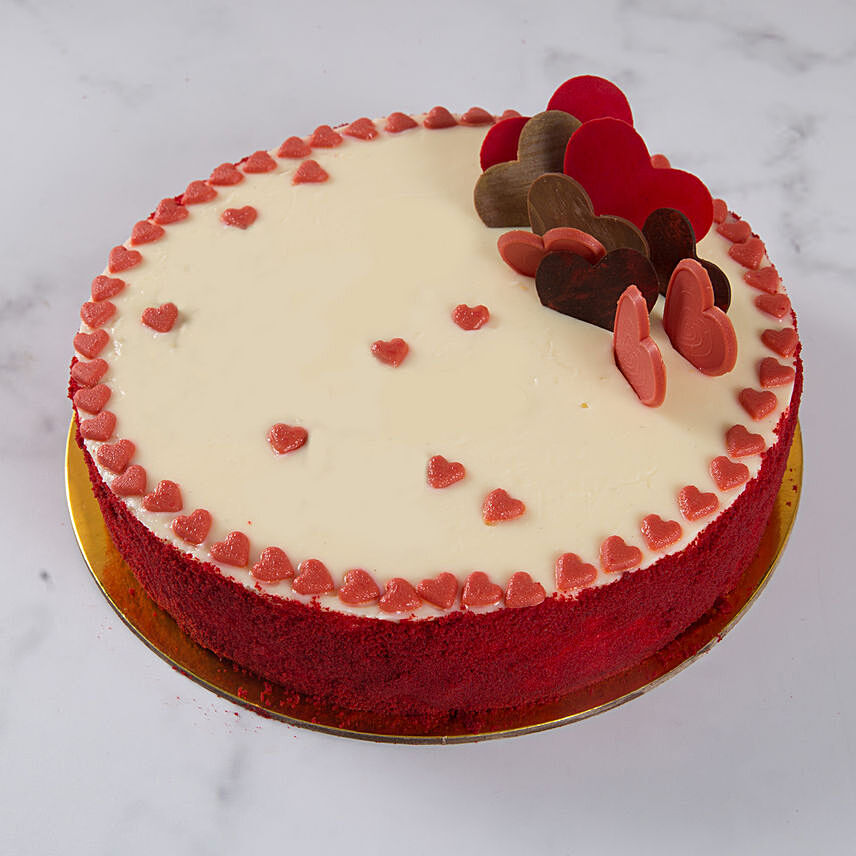 Red Velvet Heart Cake 500gm