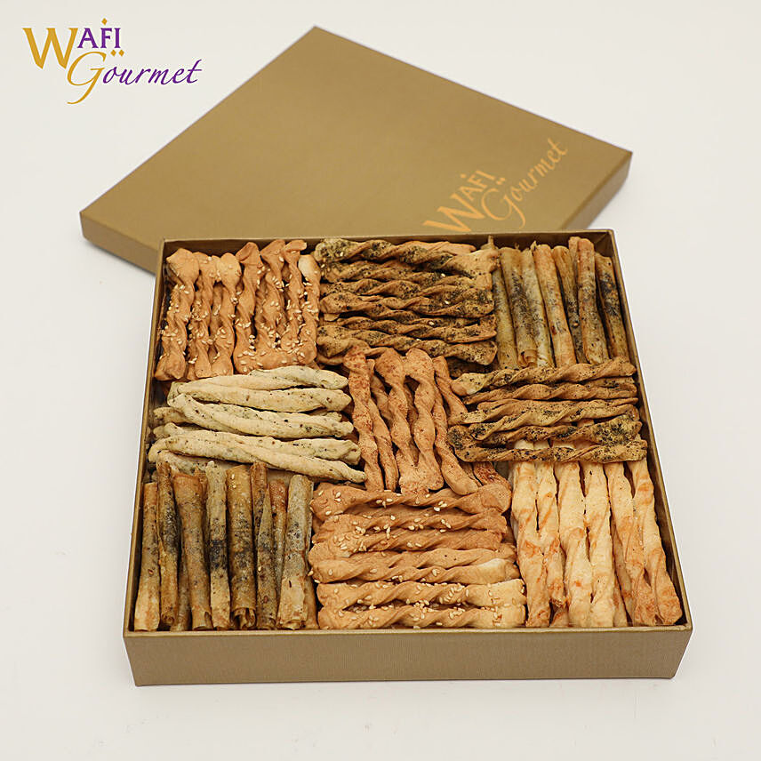 Box of Assorted Wafi Gourmet Salty Biscuits 855g