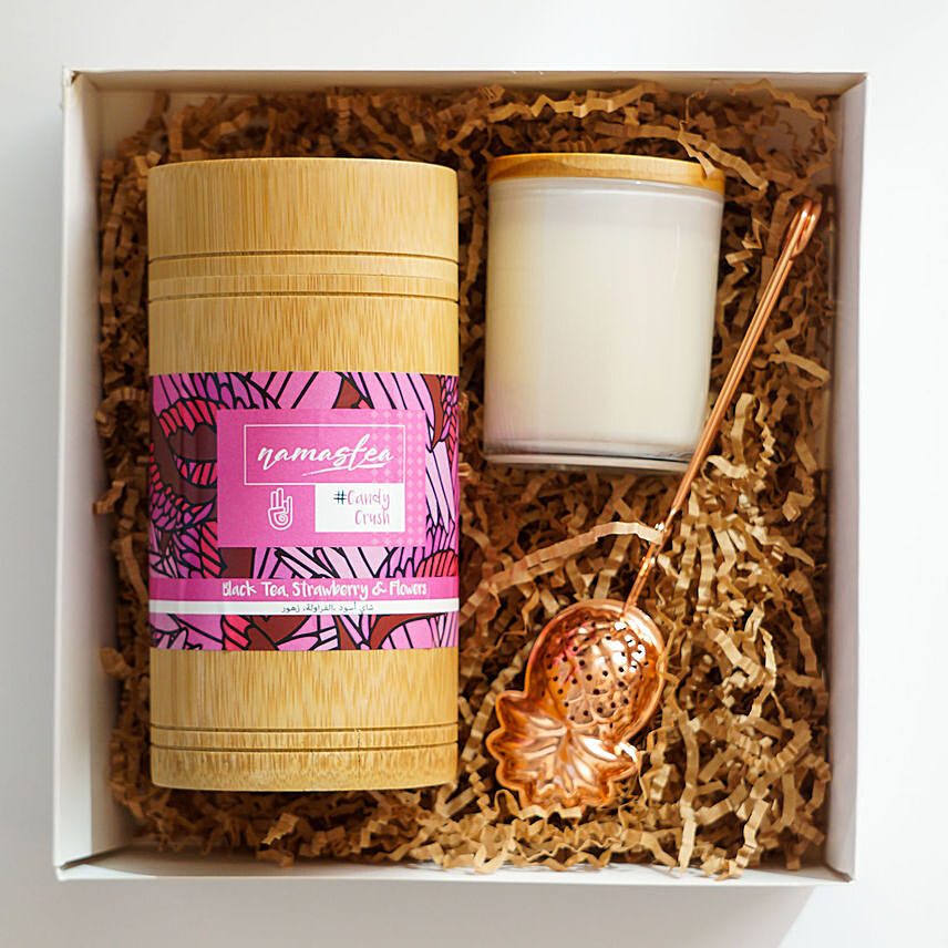 Ceylon Tea and Candle Gift Box