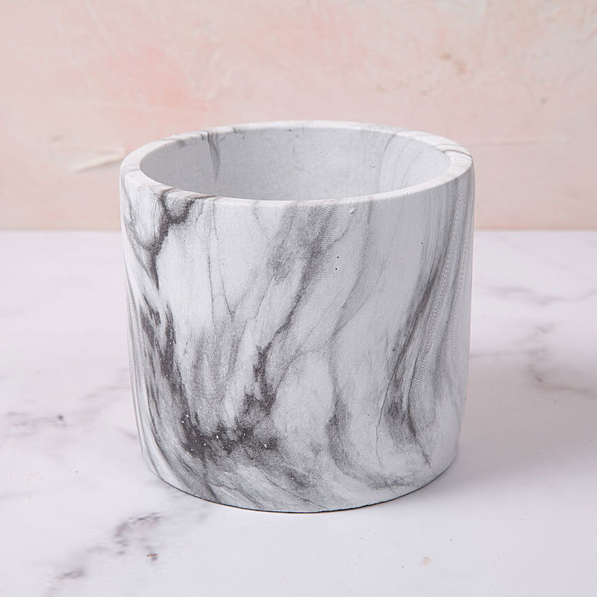 Marble Print Ceramic Pot