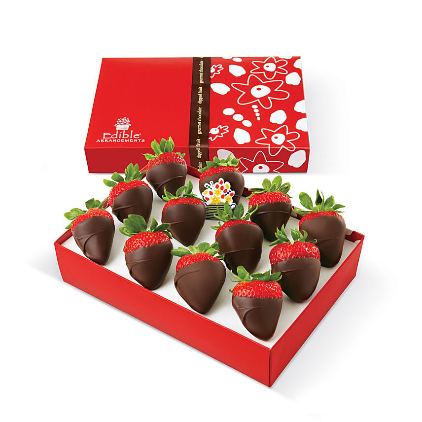 Tempting Chocolate Dipped Strawberries Box