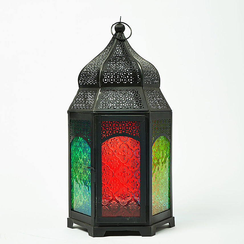 Happy Ramadan Iron Moroccan Lantern