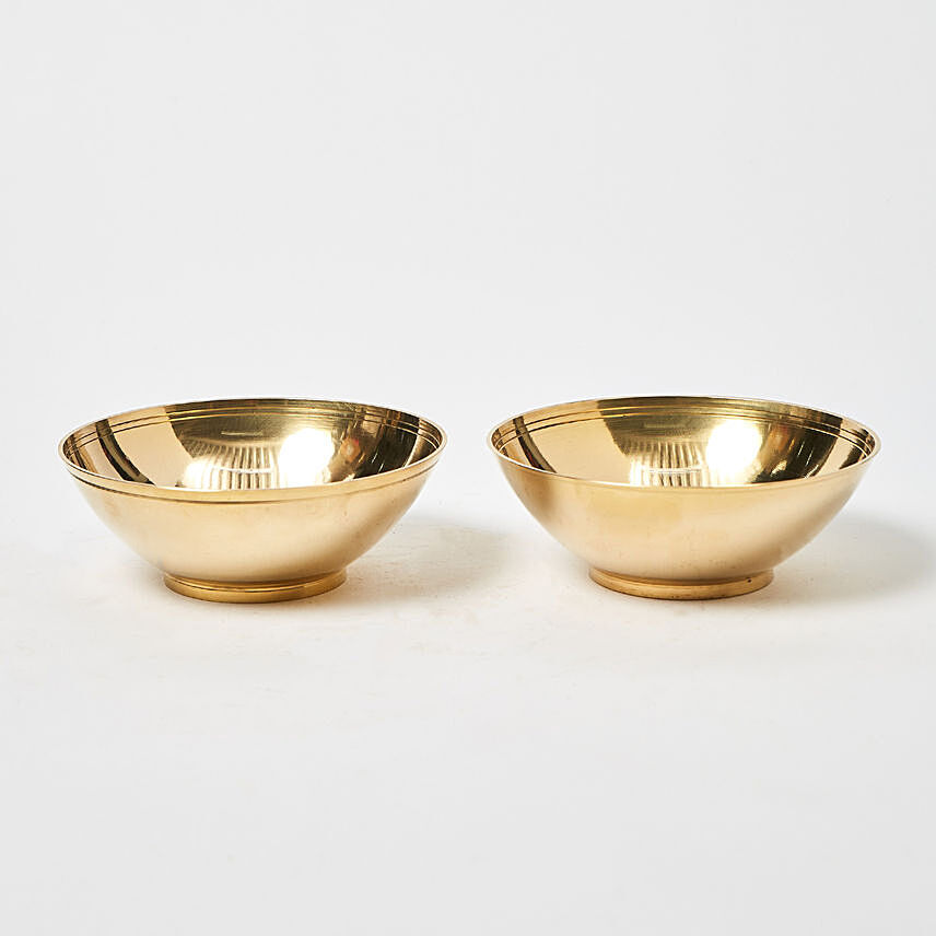 Ramadan Kareem Brass Bowls Set Of 2