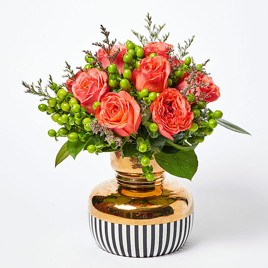 Gracious Mixed Flowers Vase Arrangement
