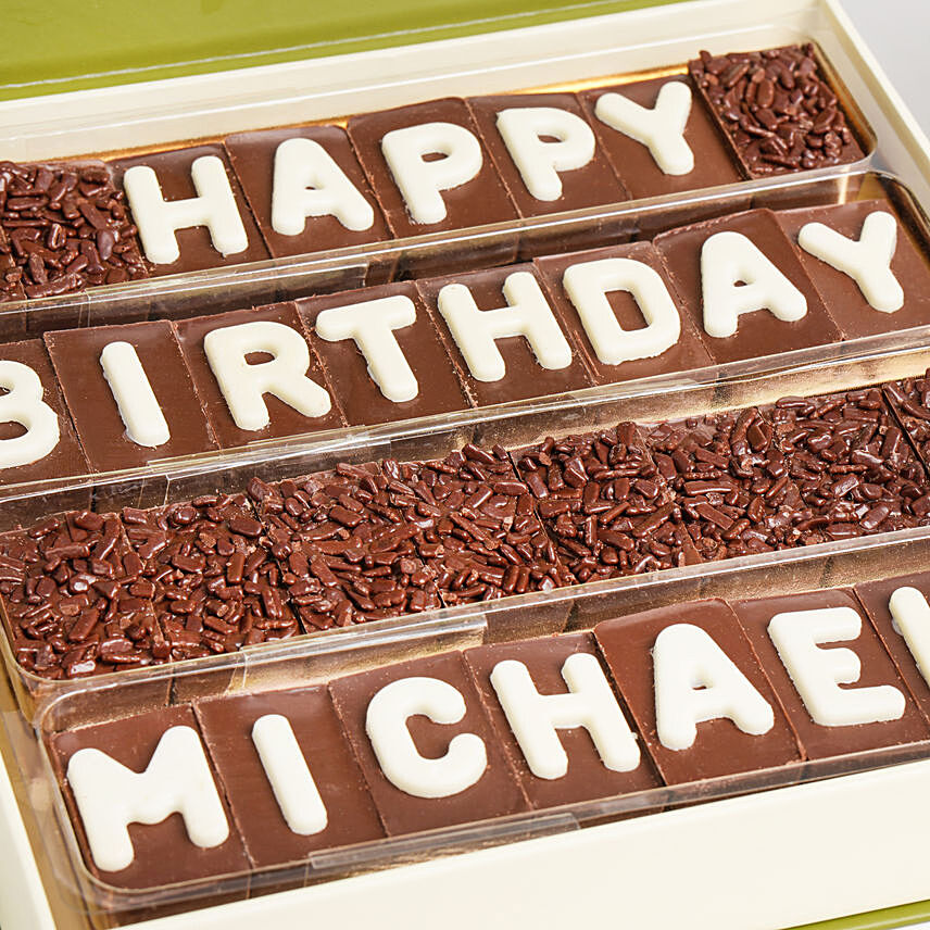 Customized Birthday Chocolate