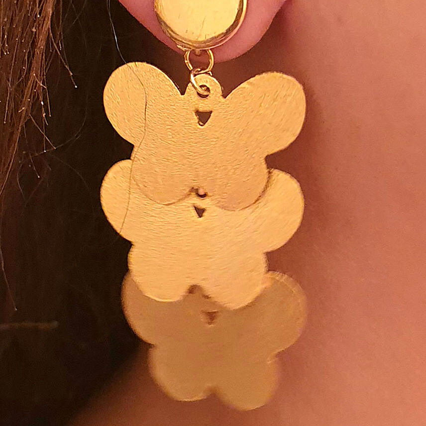 Handmade Earrings Gold Plated 