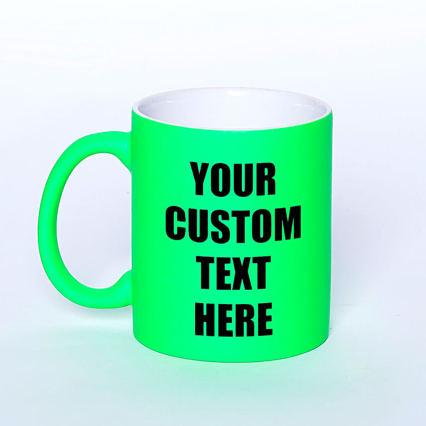 Personalized matte green Mug