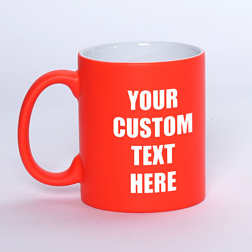 Personalized matte Orange Mug