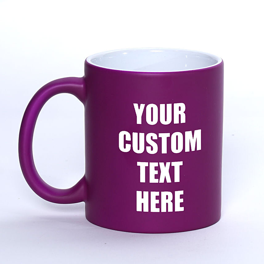Personalized matte Purple Mug